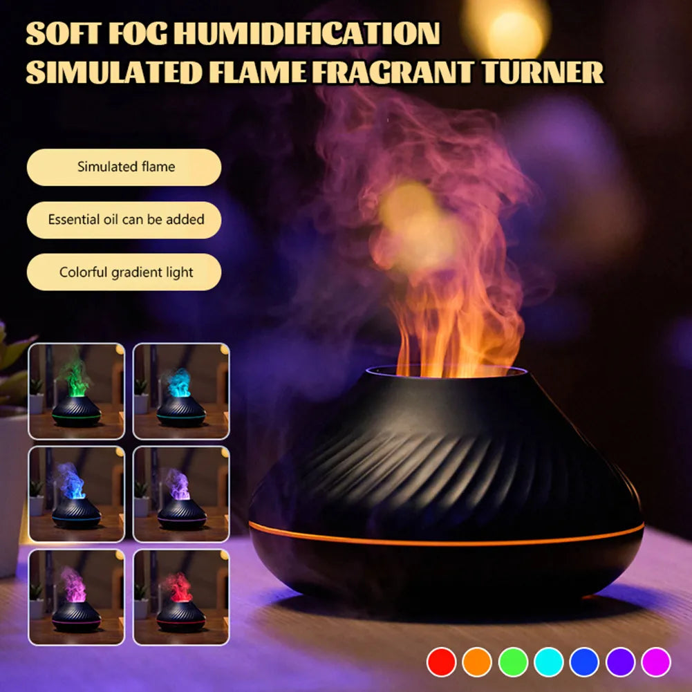 Humidificateur Aroma Volcanique à effet de flamme